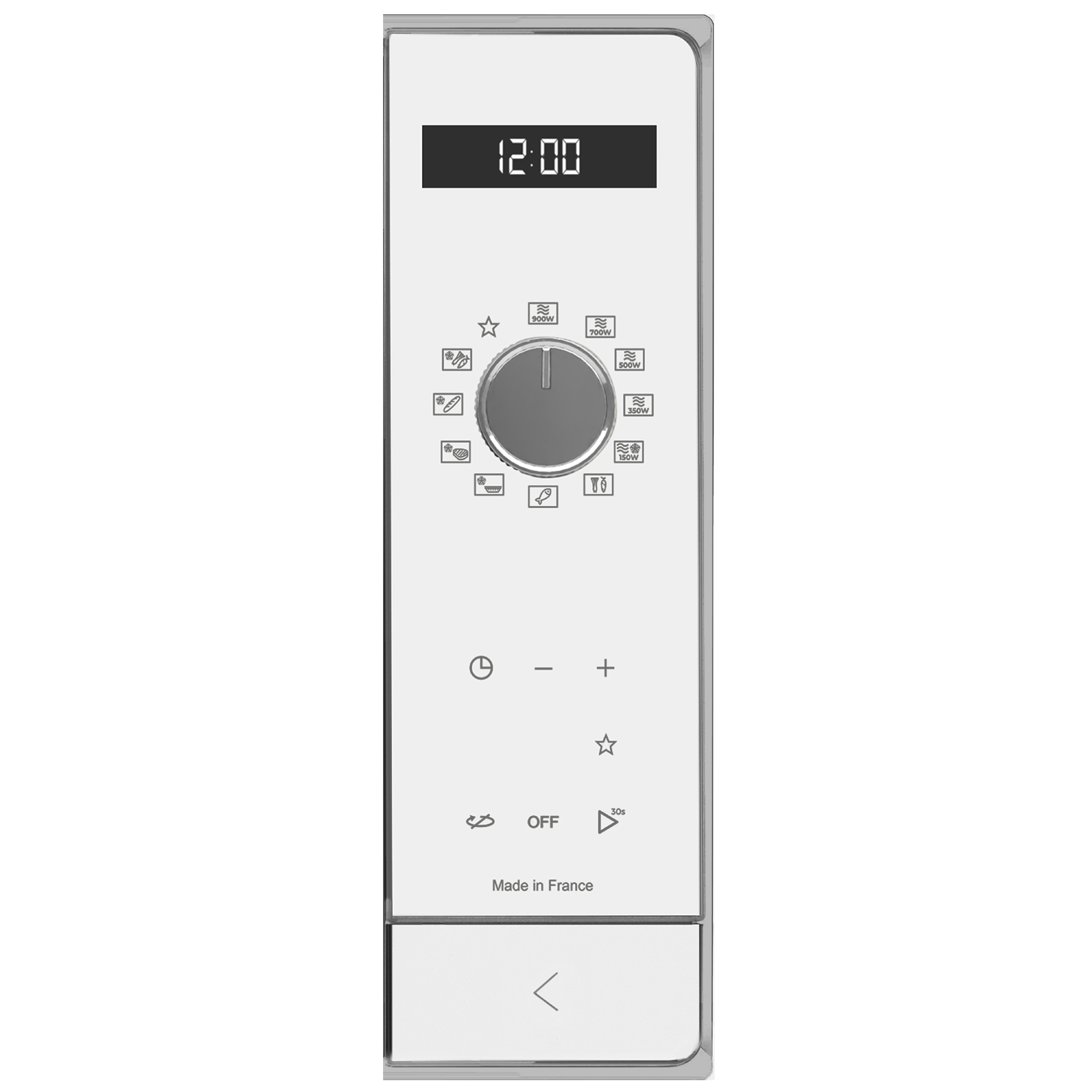 Ovládací panel s otočným voličem mikrovlnné trouby De Dietrich DME4310W